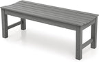 Stoog Outdoor Bench, 2-Person Outdoor Poly Lumber Backless Bench, Weatherproof by Stoog