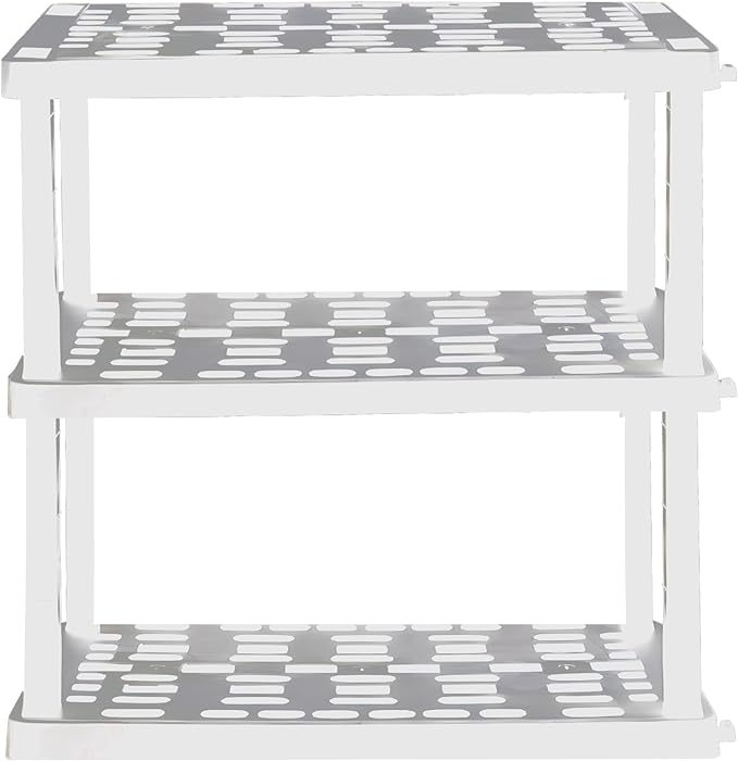 Oskar Heavy Duty Plastic Storage Shelves- by Koolatron