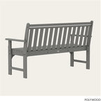 POLYWOOD Vineyard 60" Bench - Image 5