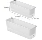 FAMZ Self Watering Pots for Indoor Plants 3 Pack Transparent Rectangular - Image 6