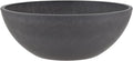 PSW Pot Collection M25DC 10-inch Plastic/Stone/Wood Composite Low Bowl Planter by PSW