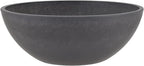 PSW Pot Collection M25DC 10-inch Plastic/Stone/Wood Composite Low Bowl Planter by PSW