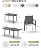 Expandable Outdoor Patio Dining Table Set - Image 8