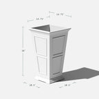 Veradek Fairmont Tall Plastic Planter - Image 3
