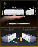 Solar Fence Lights 8 Pack, 50 Lumens Outdoor Fence Solar Lights - Image 5