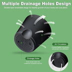 Orchid Pots with Holes, 6 Inch Self Watering Orchid Pot 2 Pack Plastic Plant - Image 2