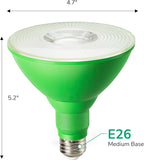 EDISHINE St.Patrick's Day/Easter Decorations PAR38 Green LED Flood Light Bulbs - Image 7