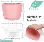 4 Pcs Self Watering Plant Pot, 6 inch Plant Pot - Image 2