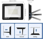 50W Flood Lights Outdoor, 7000LM Bright LED Work Light, IP66 Waterproof Outside - Image 7