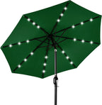 Best Choice Products 10ft Solar Polyester LED Lighted Patio Umbrella w/Tilt by BestChoiceProducts