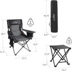 FAIR WIND Oversized Padded Camping Chair - Image 3