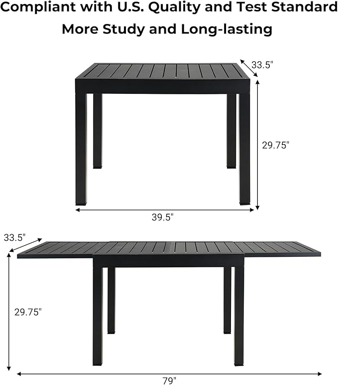 Grand patio 5-Piece Outdoor Dining Set - Image 6