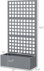 Outsunny Galvanized Raised Garden Bed - Image 7
