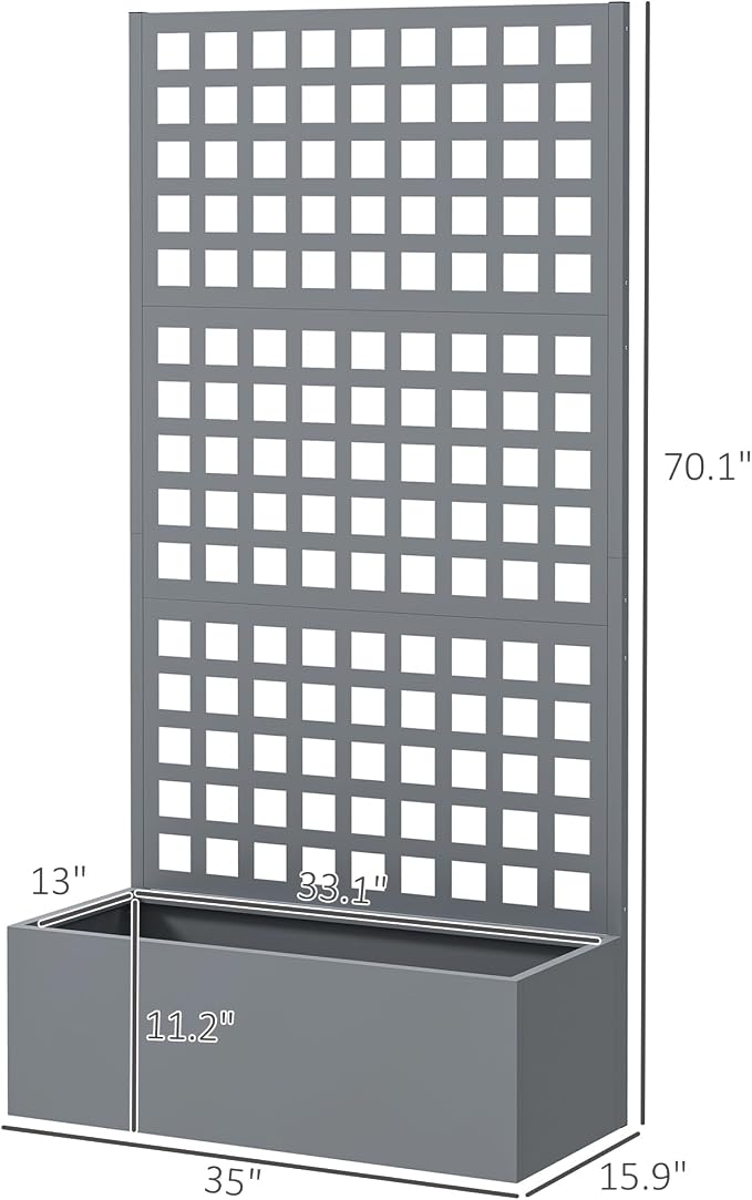 Outsunny Galvanized Raised Garden Bed - Image 7