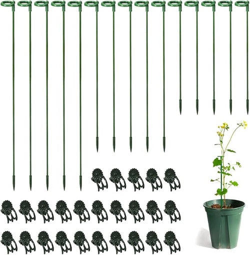 30 Pcs Plant Support Stakes by LUCKJUJU
