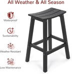 Stoog All-Weather Bar Stools Set of 4, Low Maintenance, - Image 4