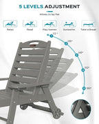 Outdoor Chaise Lounge Chair Set of 2, Patio Lounge Chairs - Image 4