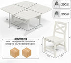 Outdoor Dining Set, HDPE 9-Piece Patio Table and Chairs Set, All-Weather - Image 3