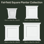 Mayne Fairfield 24-Inch Self Watering Square Planter Box, Weather-Resistant and - Image 8
