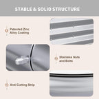 2 Pack 4x2x1FT Galvanized Raised Garden Beds, Raised Garden Bed - Image 5