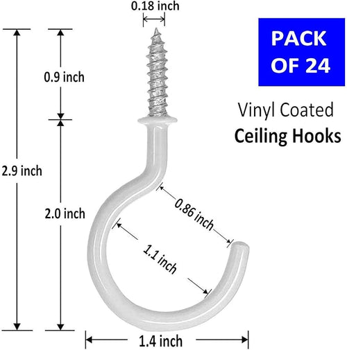 24 Pack Ceiling Hooks for Hanging Plants - Image 2
