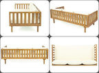 Merax Outdoor 3 Seater Daybed, Acacia Wood Day Bed Couch Sofa - Image 7