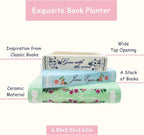 Small Book-Shaped Decorative Planter - Image 3