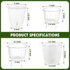 Self-Watering Pots for Indoor Plants, Small African Violet Pots - Image 2