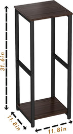 Plant Stand Indoor Corner Tall 2 Tier Metal Modern Flower Storage Plant Shelf - Image 6