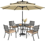 PHI VILLA 5 Pieces Outdoor Dining Set by PHIVILLAThepioneerofcomfortablehouseholdsupplies