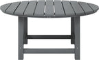 WestinTrends Malibu Low Outdoor HDPE Round Patio Coffee Table - Image 3