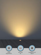 LEONLITE Dia. 4 Inch Well Lights Landscape LED In Ground, Grated Top, 3000K - Image 5
