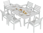 AMERLIFE 7-Piece HDPE Outdoor Dining Set - Image 9