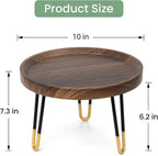 Plant Stand Indoor Outdoor, Mid Century Style Walnut Wood Color Plant Stand - Image 3