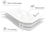 LOVE STORY Right Triangle 6'x12'x13.4' Waterproof Sun Shade Sail Canopy UV Block - Image 7