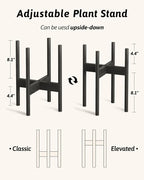 Adjustable Plant Stand Indoor, Bamboo Plant Stand Fits 8 9 10 11 12 Inches - Image 4