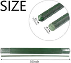 Garden Plant Stakes 36 Inch 3Ft Steel Plant Stick Support, 25 Pack Tomato Stakes - Image 3