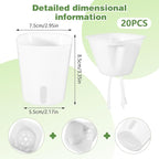 20 Pcs 3 Inch Self Watering Pots - Image 2