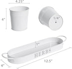 Barnyard Designs Indoor Herb Garden Planter Set - Image 7
