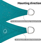 LOVE STORY Waterproof 7' x 13' Rectangle Turquoise Blue Sun Shade Sail Cannoy - Image 3