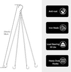 garini 6 Pack, 23 Inch Silver Hanging Baskets Chain, Hanging Chains - Image 2