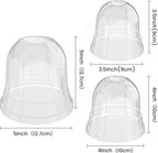 36 Packs 5/4/3.5 Inch Clear Plant Pot Humidity Domes, Transparent Seedling - Image 2