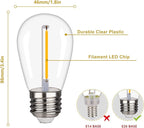 Shatterproof LED String Lights, Waterproof, Warm White 2200K, E26 Base - Image 2