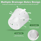 Orchid Pots with Holes, 6 Inch Self Watering Orchid Pot 3 Pack Plastic Plant - Image 2
