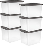 Sterilite 6-Pack ShelfTote, 50 Quart, and Office by Sterilite