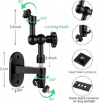 2-in-1 Wall Mount for Solar Panel, Stick Up Cam Battery, Spotlight Cam and - Image 3