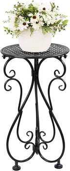 Metal Plant Stand, Heavy Duty Flower Pot Stand 17" Tall, Single Planter Holder by BuyNow