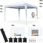 Quictent Privacy 10x10 Pop up Canopy Tent - Image 7