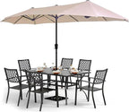PHI VILLA 8 Piece Patio Dining Set by PHIVILLAThepioneerofcomfortablehouseholdsupplies