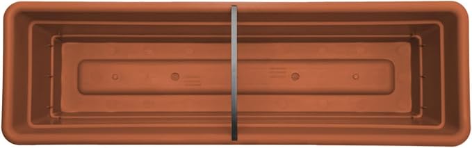 Bloem Dura Cotta 18" Terra Cotta Resin Rectangle Window Box Planter - Image 6